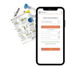 Load image into Gallery viewer, TIRTON ICP test - Box content with registration process.