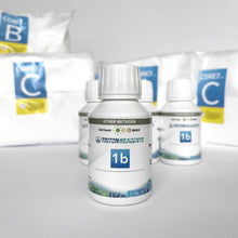 Load image into Gallery viewer, Core7 Flex Reef Supplements Set 4x4L - Salts and 1b Infusion 100ml bottle - Closeup - Front view